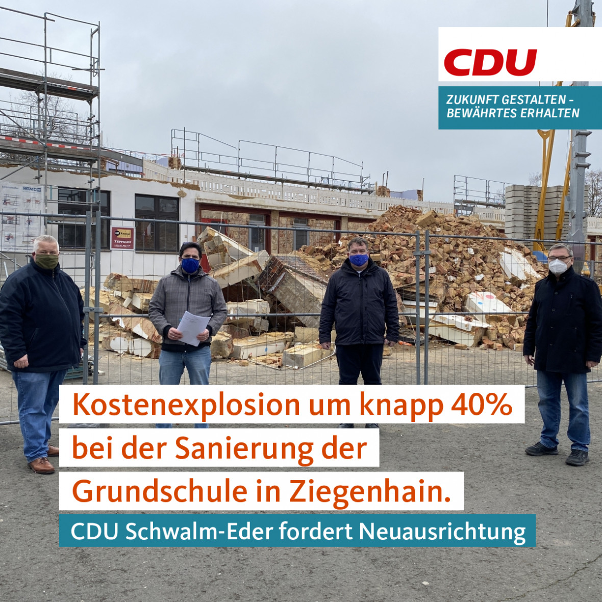  V. l. n. r. Karsten Schenk, Michael Schr, Mark Weinmeister und Reinhard Otto